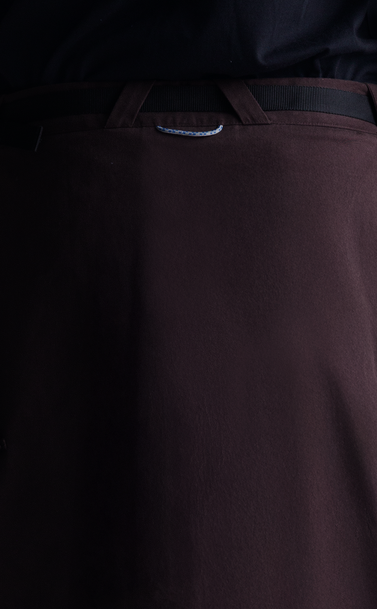 OVERLAP G-HOOK SKIRT CAFÉ