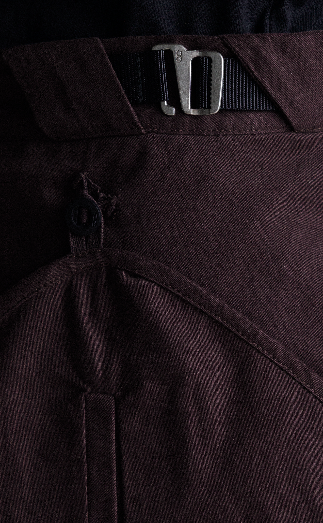OVERLAP G-HOOK SKIRT CAFÉ