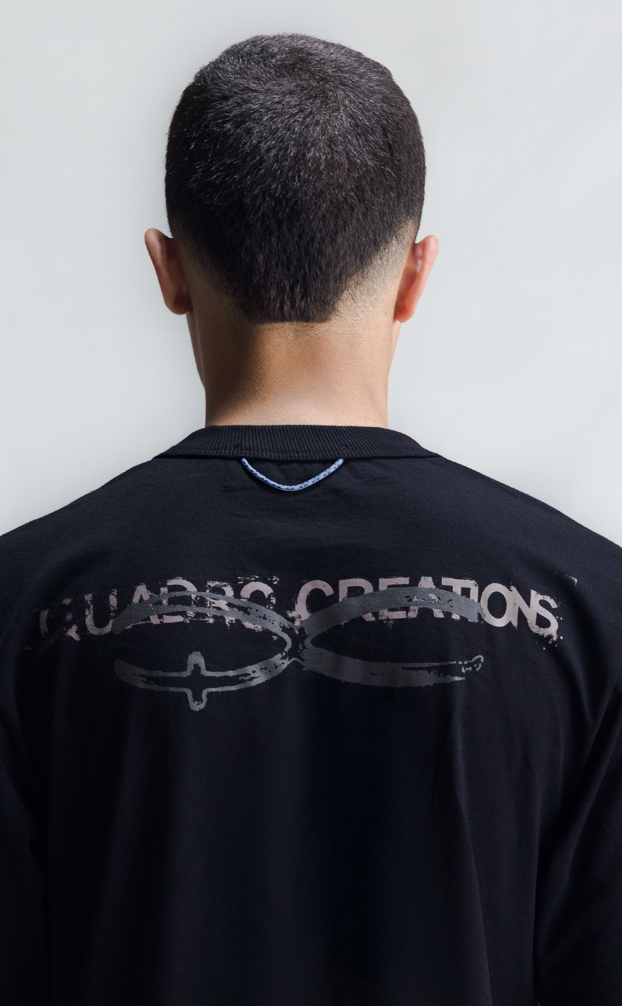 T-SHIRT QUADRO CREATIONS REGULAR BLACK