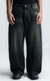 [PRÉ-VENDA] SIDE DART DENIM BAGGY PANTS ACID BLACK