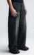 [PRÉ-VENDA] SIDE DART DENIM BAGGY PANTS ACID BLACK