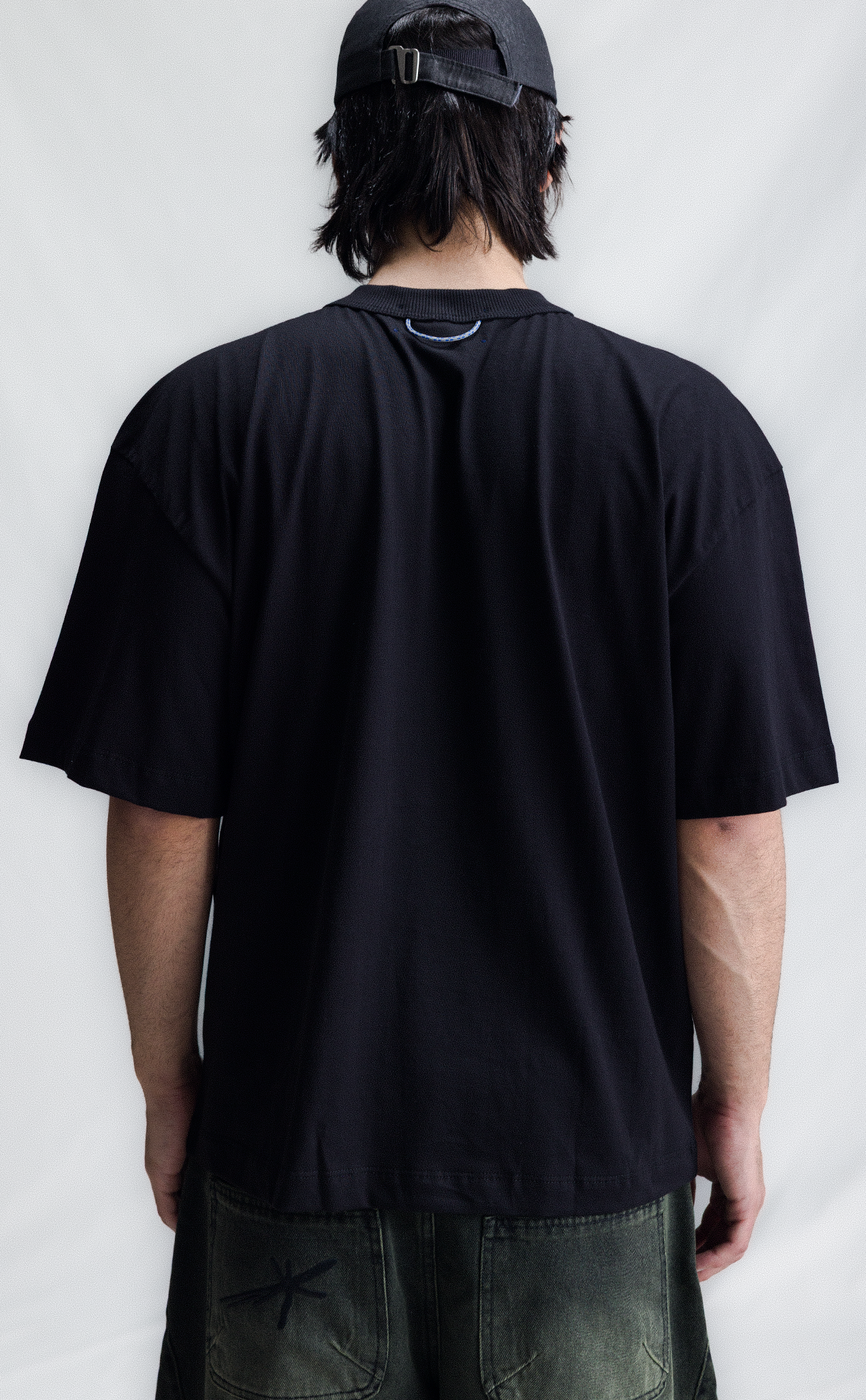 T-SHIRT QC NOTES BOXY BLACK