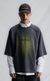 T-SHIRT BURN-IN OVERSIZED RAGLAN STONED ACID GREEN