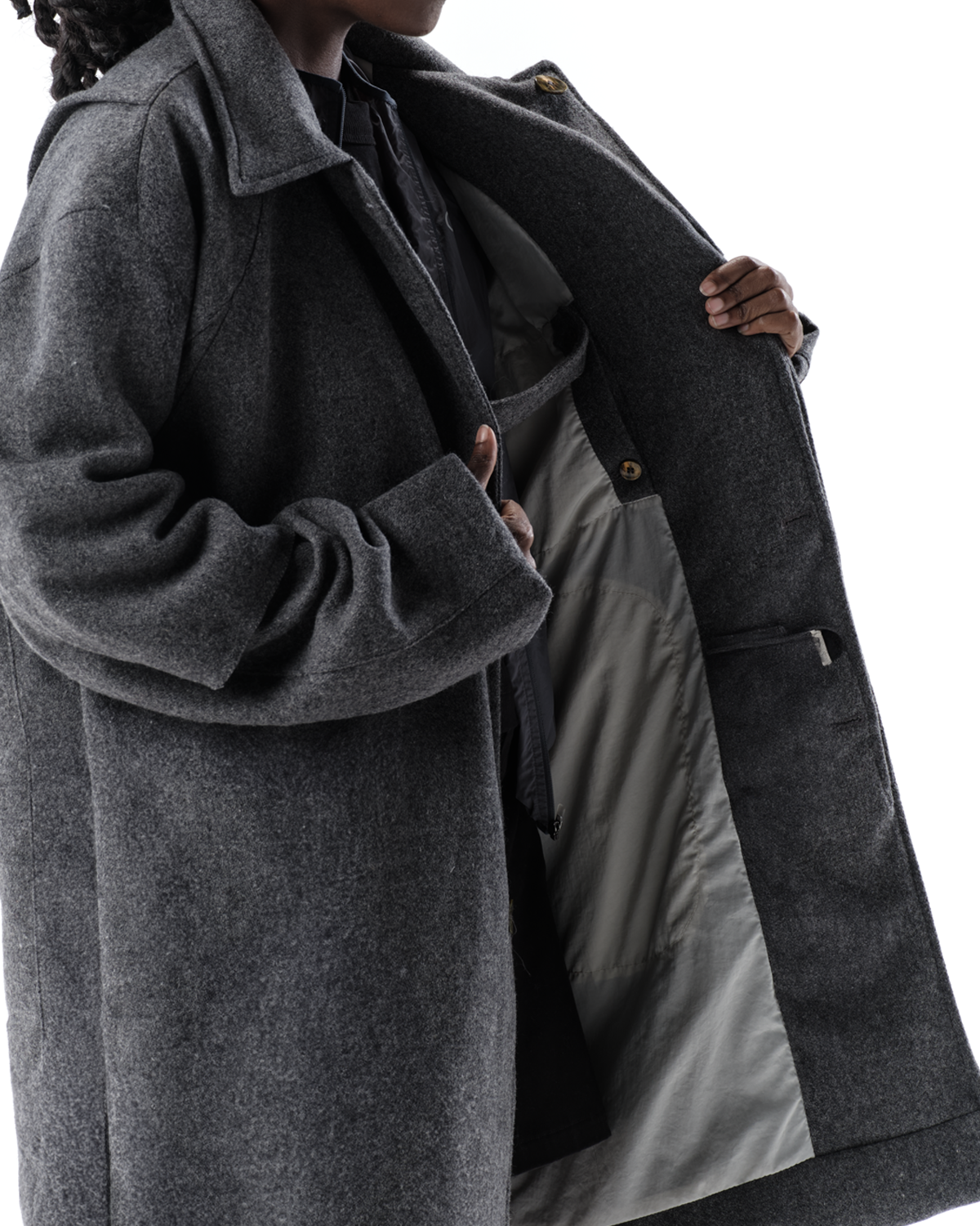 LOPARIC GREY OVERCOAT