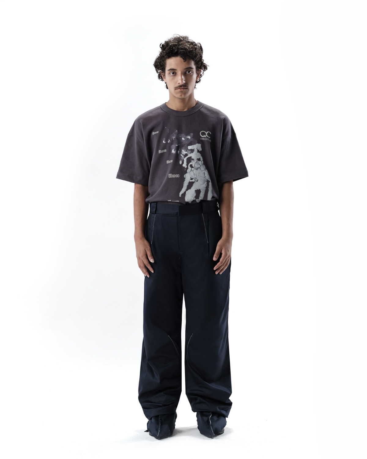 FOAM LIF BOXY GREY T-SHIRT