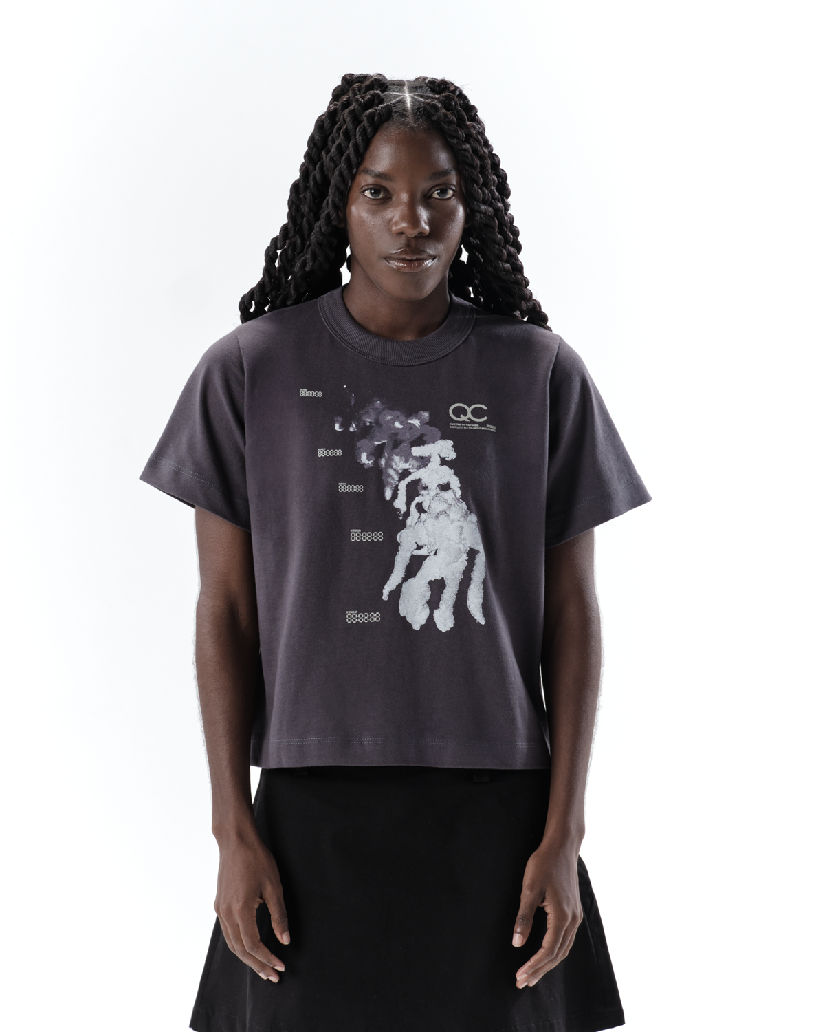 FOAM LIF GREY BABY TEE