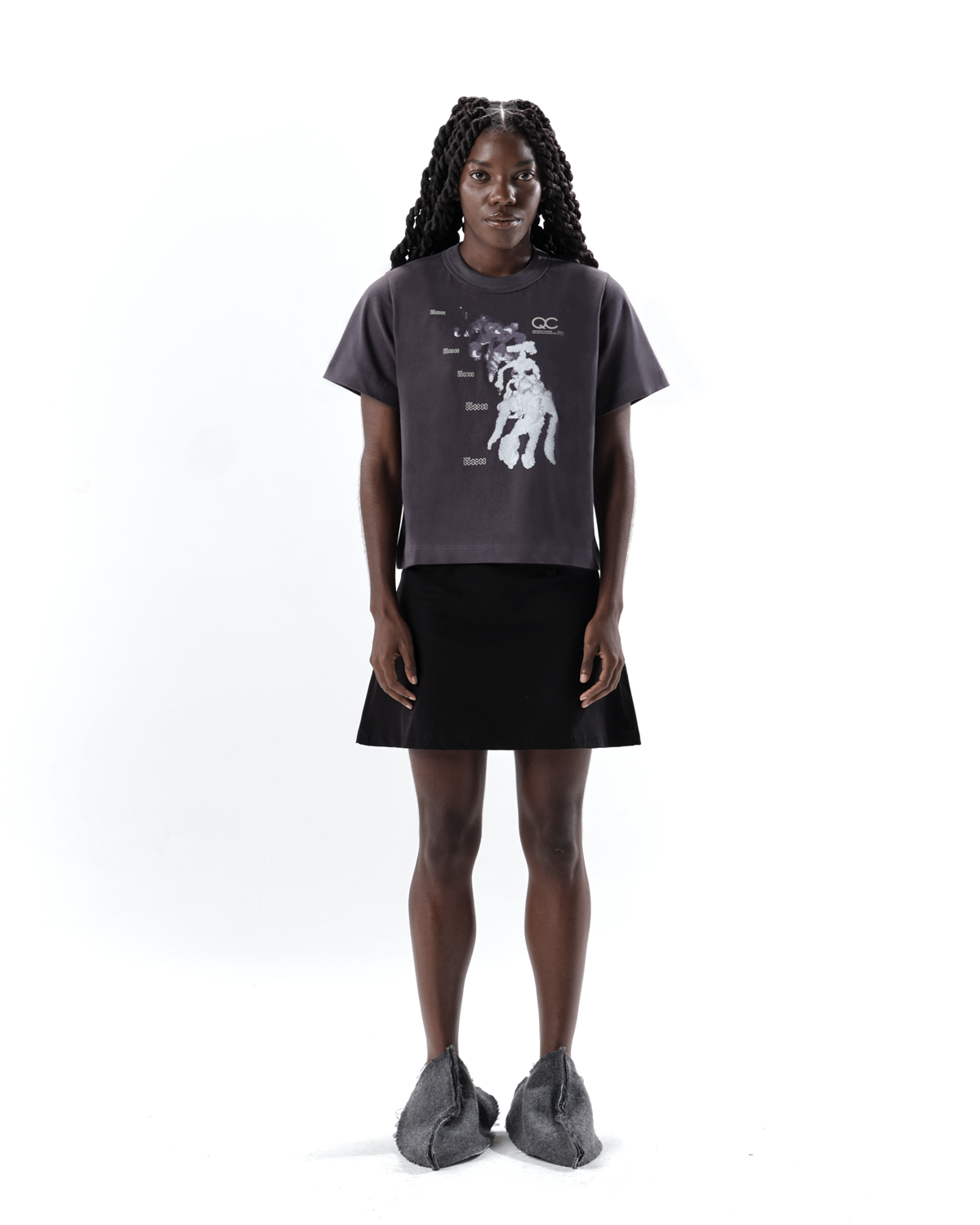 FOAM LIF GREY BABY TEE