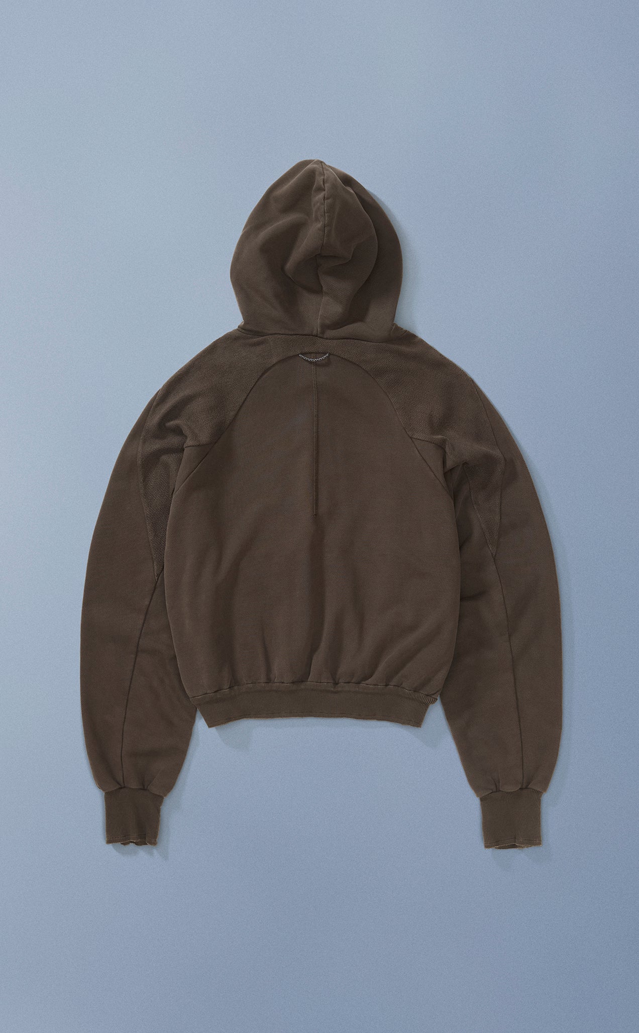 MOLETOM DELTA ZIP STONED MARROM