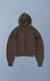 MOLETOM DELTA ZIP STONED MARROM