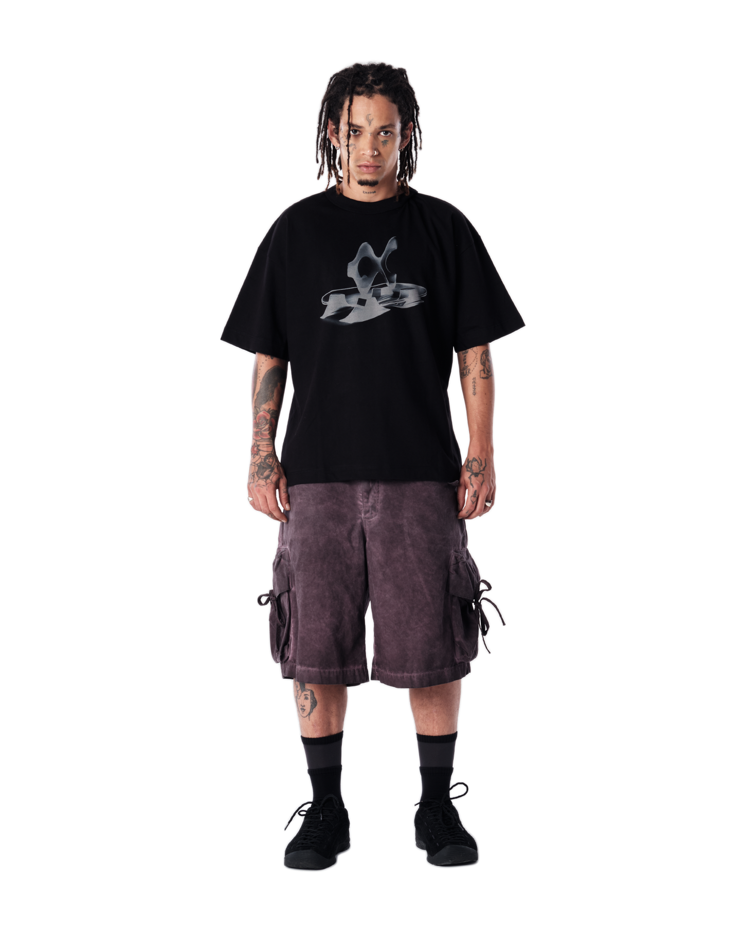 CAMISETA QC MESA BOXY PRETO