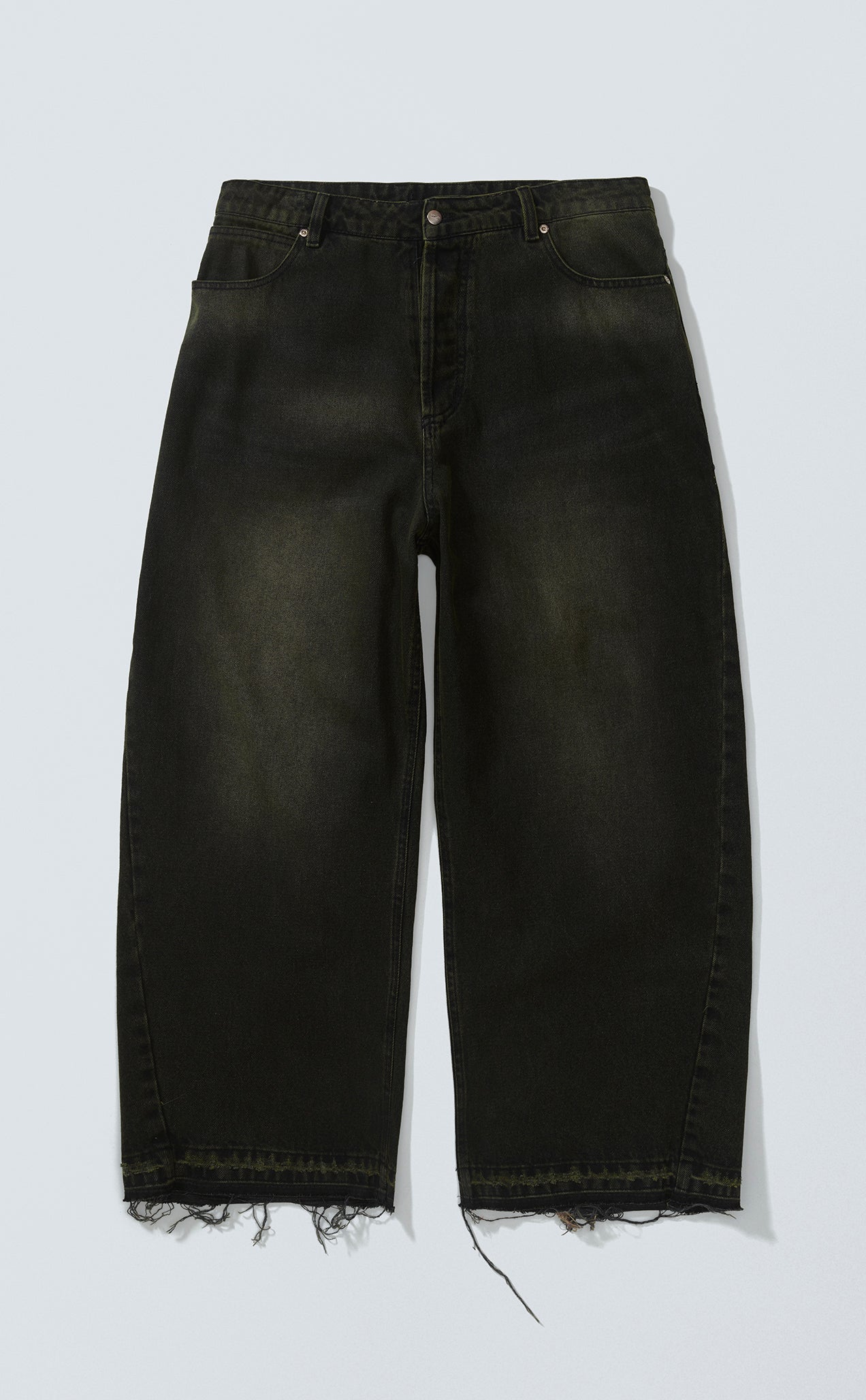 [PRÉ-VENDA] SIDE DART DENIM BAGGY PANTS ACID BLACK