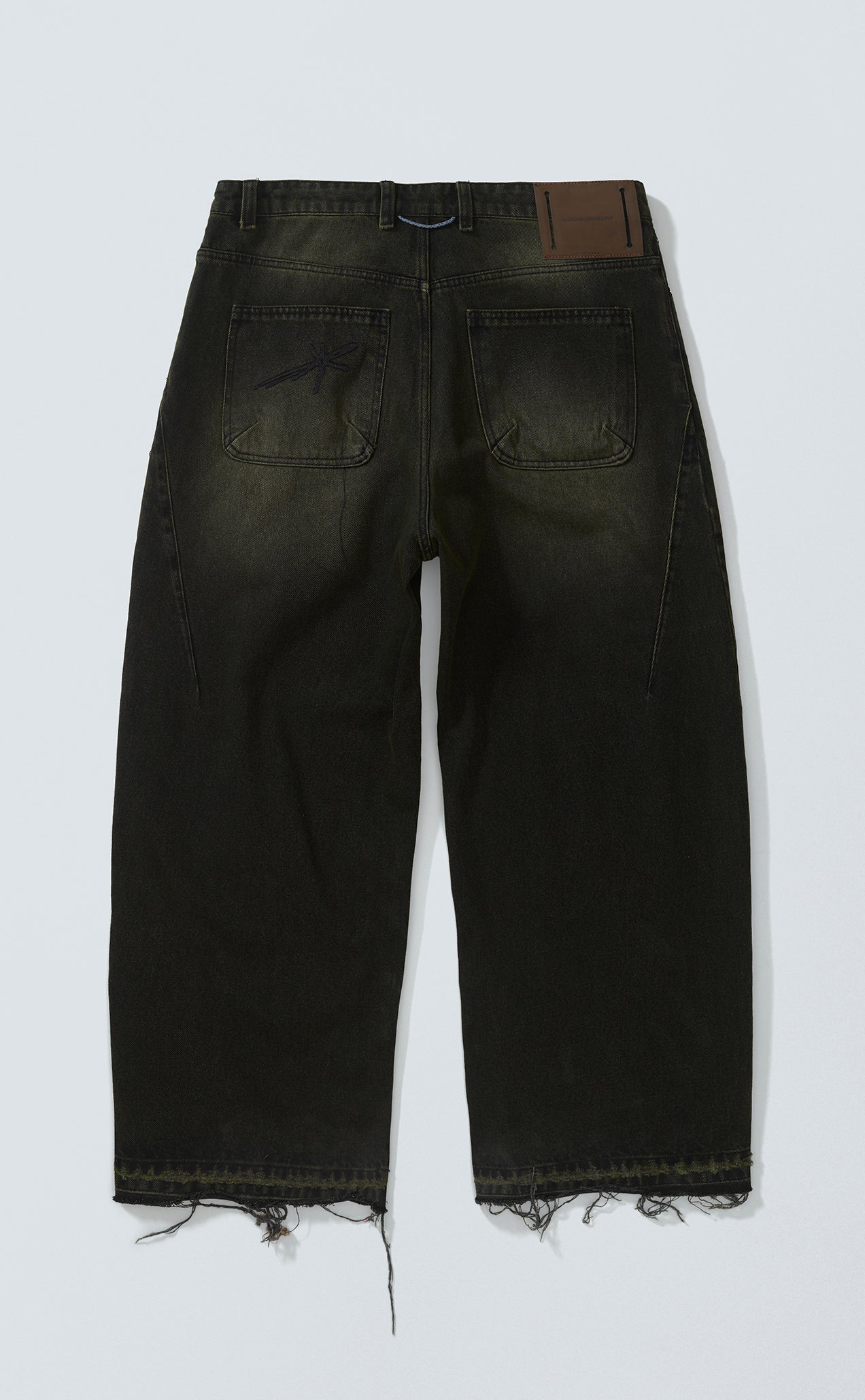 [PRÉ-VENDA] SIDE DART DENIM BAGGY PANTS ACID BLACK