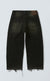 [PRÉ-VENDA] SIDE DART DENIM BAGGY PANTS ACID BLACK