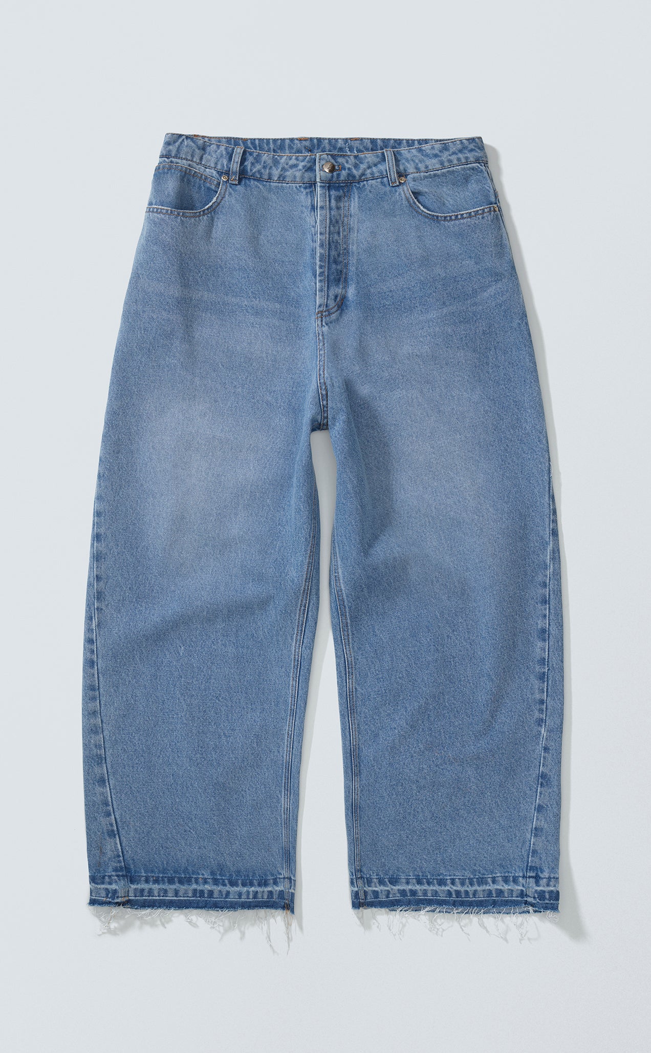 [PRÉ-VENDA] SIDE DART DENIM BAGGY PANTS BABY BLUE