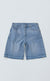 [PRÉ-VENDA] SIDE DART DENIM SUPER BAGGY SHORTS BABY BLUE