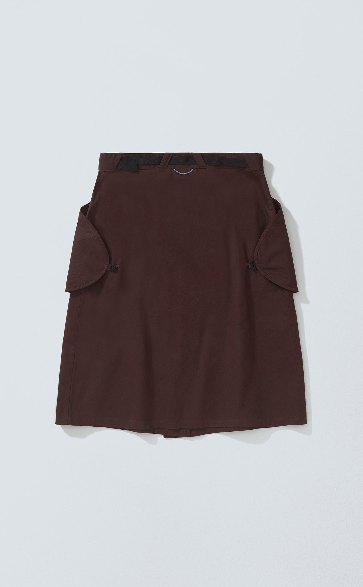 OVERLAP G-HOOK SKIRT CAFÉ