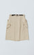 OVERLAP G-HOOK SKIRT CAQUI