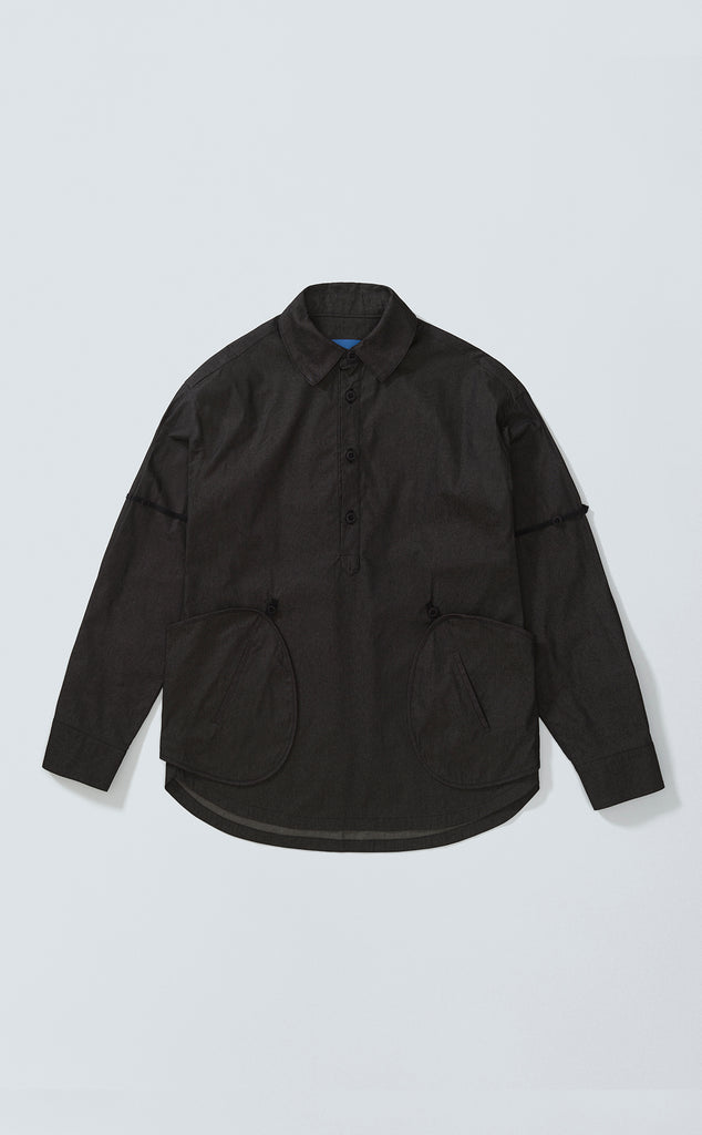 MOTIF LONGSLEEVE SHIRT PRETO