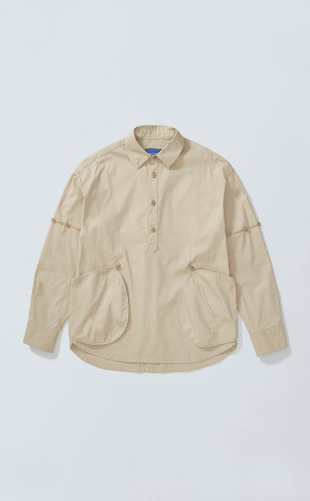MOTIF LONGSLEEVE SHIRT CAQUI