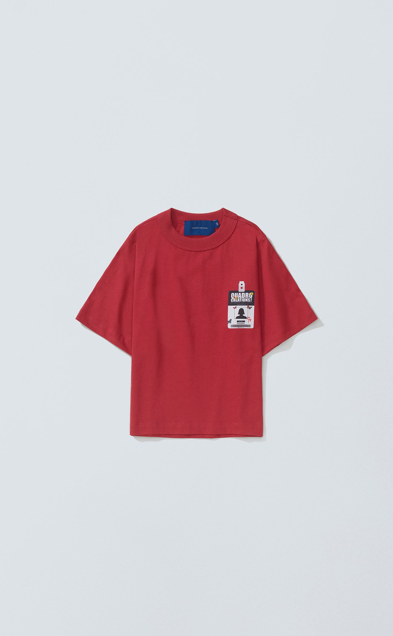 T-SHIRT FRAME BADGE BABY TEE RED