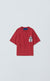 T-SHIRT FRAME BADGE BABY TEE RED