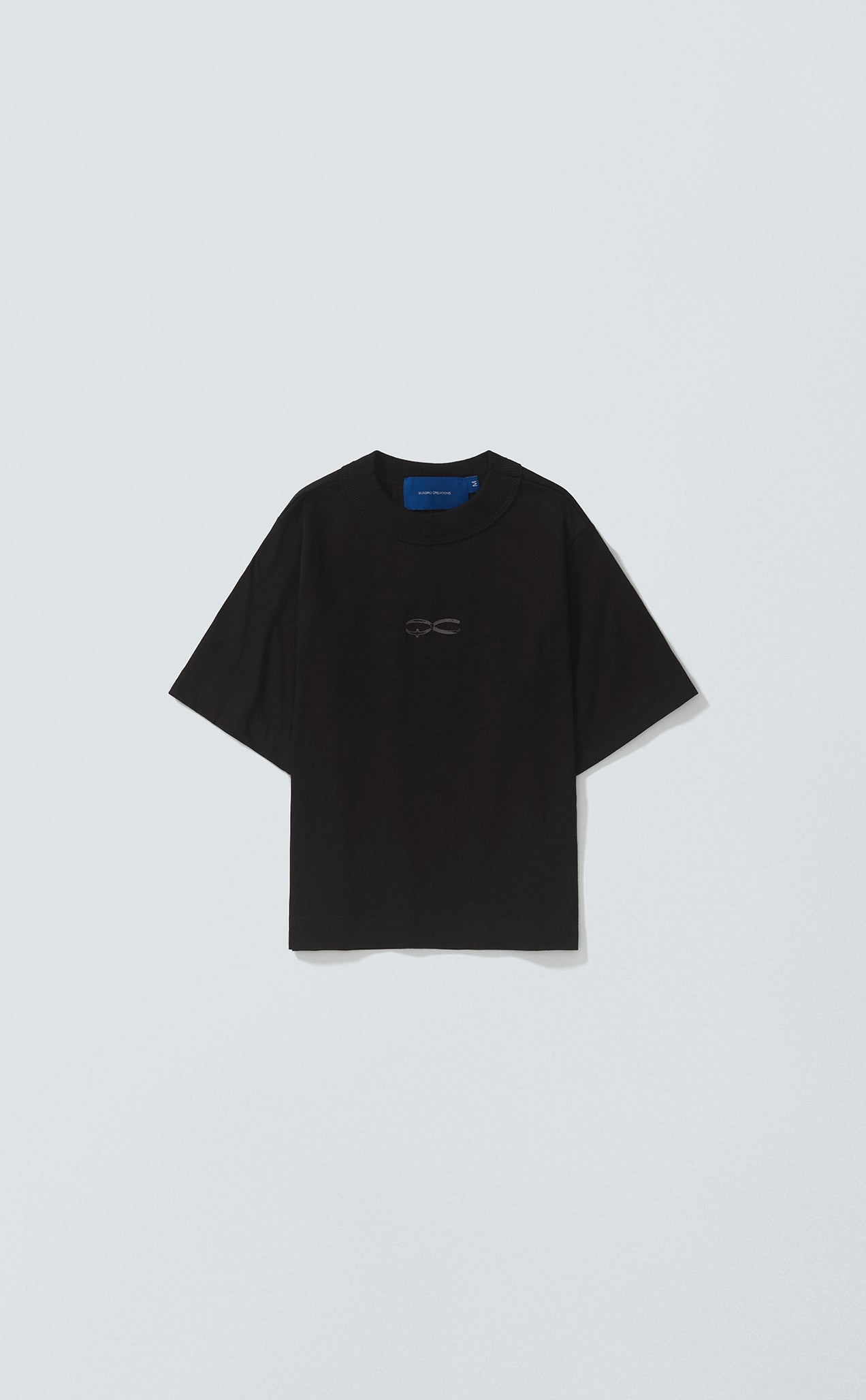 T-SHIRT QUADRO CREATIONS BABY TEE BLACK