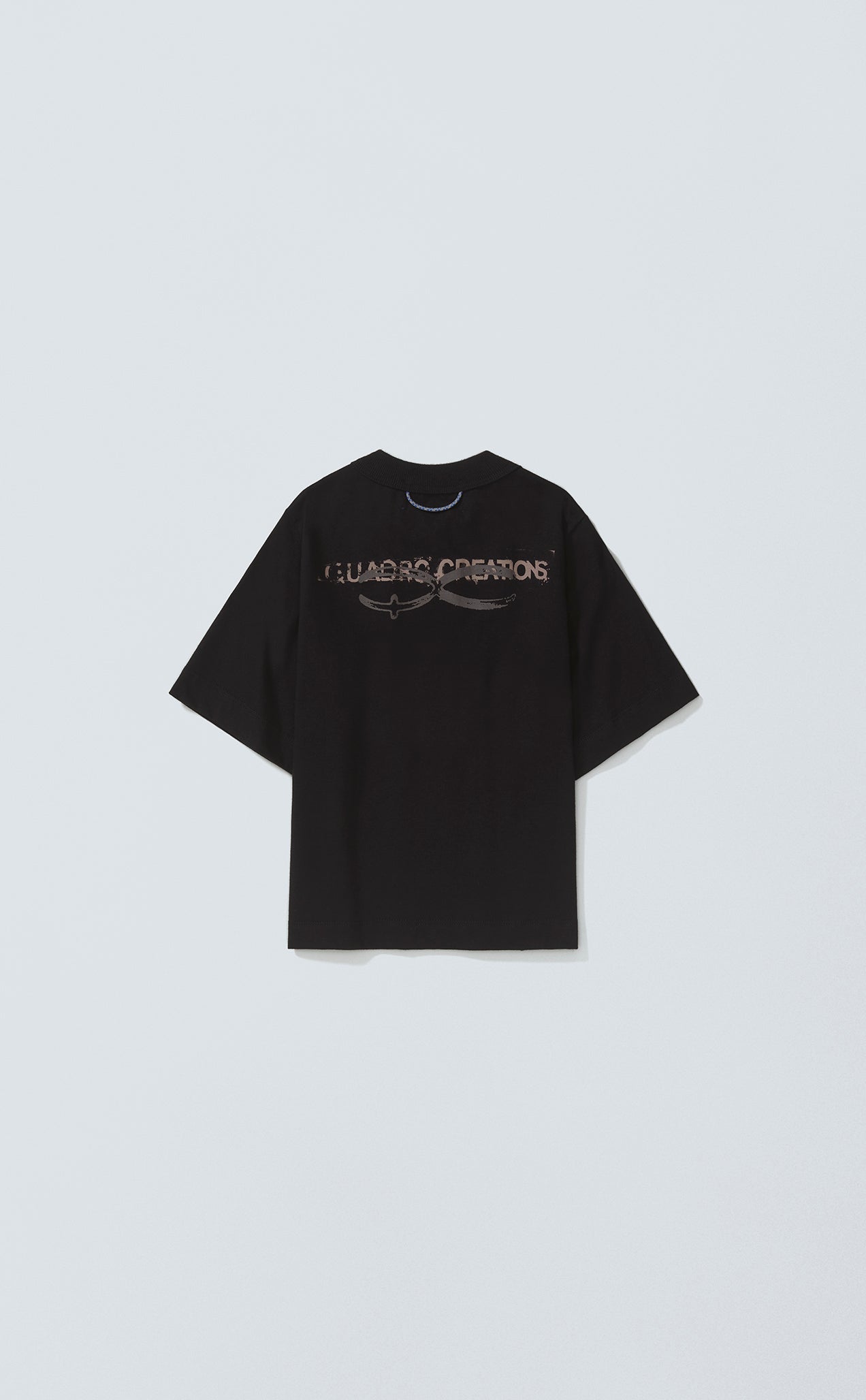 T-SHIRT QUADRO CREATIONS BABY TEE BLACK