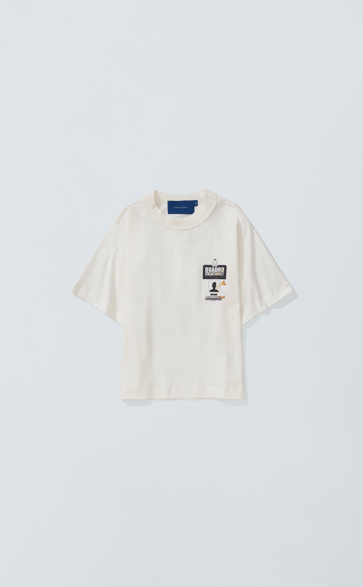 T-SHIRT FRAME BADGE BABY TEE OFF WHITE