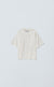 T-SHIRT FRAME BADGE BABY TEE OFF WHITE