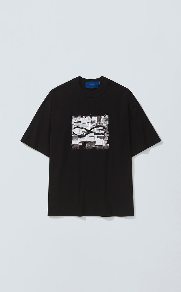 T-SHIRT QC NOTES BOXY BLACK