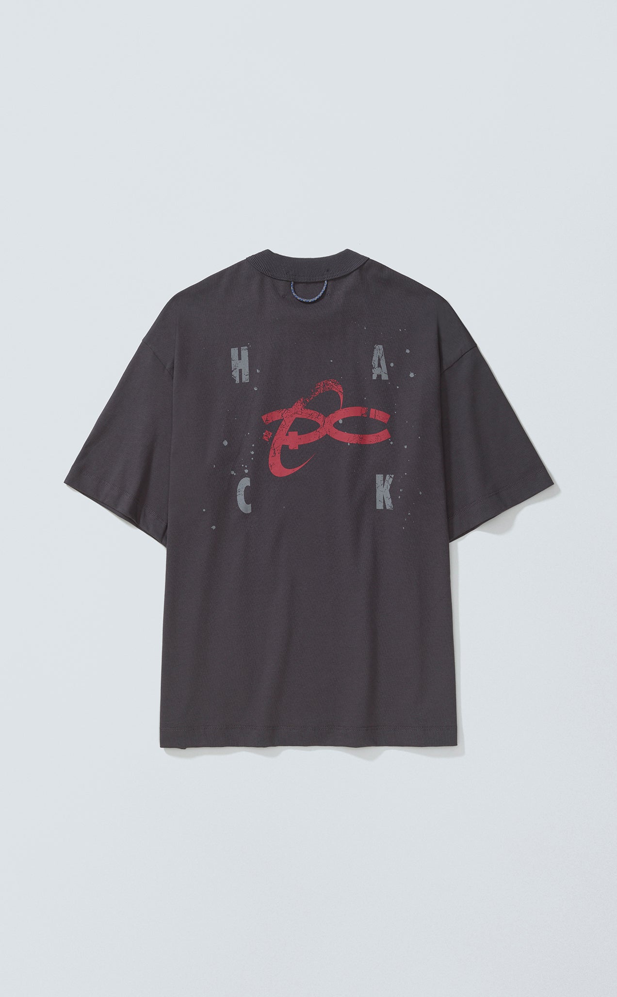 T-SHIRT HACKING ACTIVITIES BOXY DARK GREY