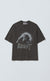 T-SHIRT BURNOUT BOXY STONED BLACK