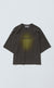 T-SHIRT BURN-IN OVERSIZED RAGLAN STONED ACID GREEN