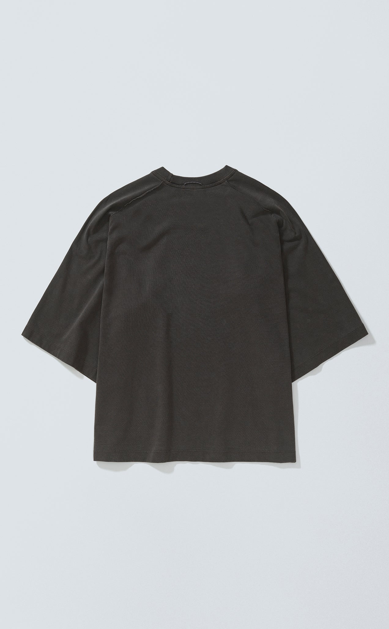 T-SHIRT BURN-IN OVERSIZED RAGLAN STONED ACID GREEN