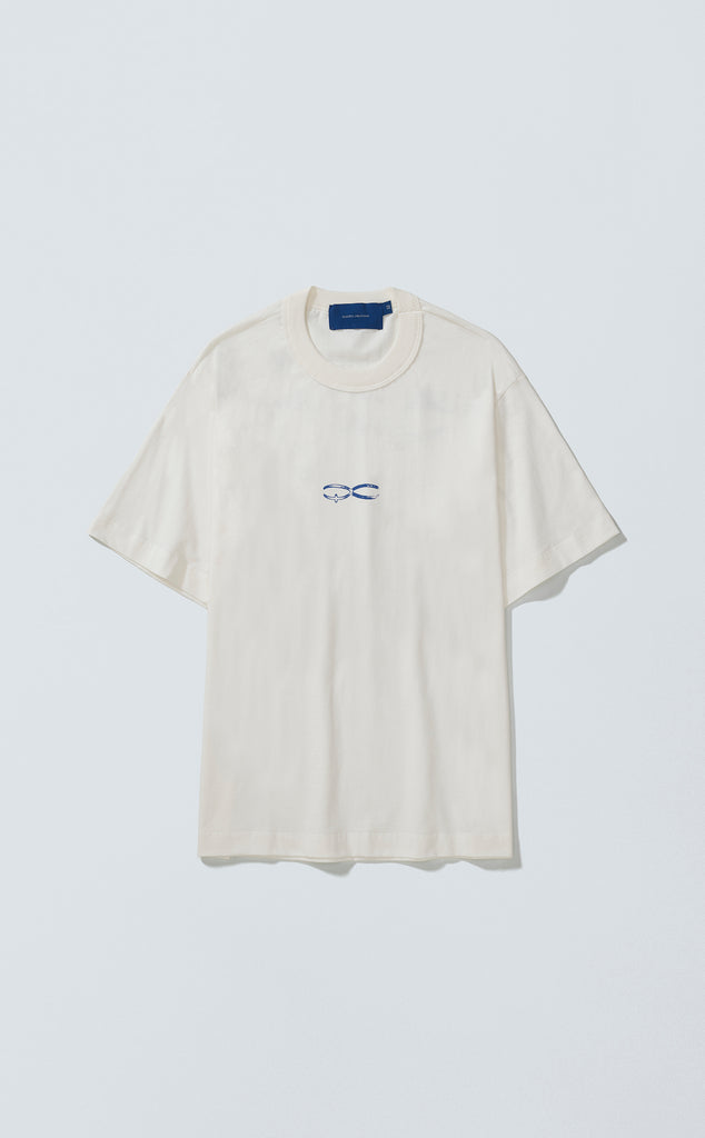 T-SHIRT QUADRO CREATIONS REGULAR OFF WHITE