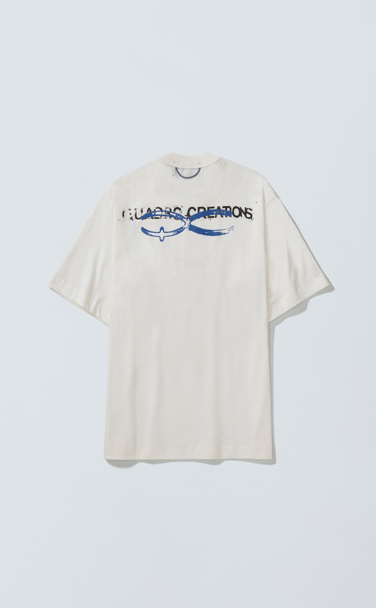 T-SHIRT QUADRO CREATIONS REGULAR OFF WHITE