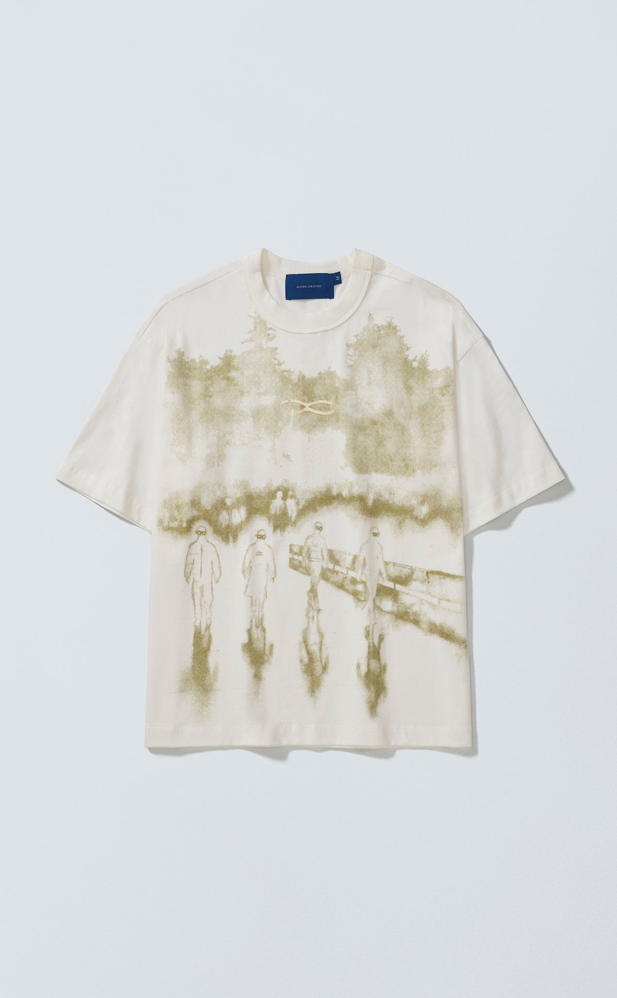 T-SHIRT QC PAINT BOXY OFF WHITE