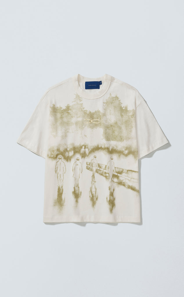 T-SHIRT QC PAINT BOXY OFF WHITE