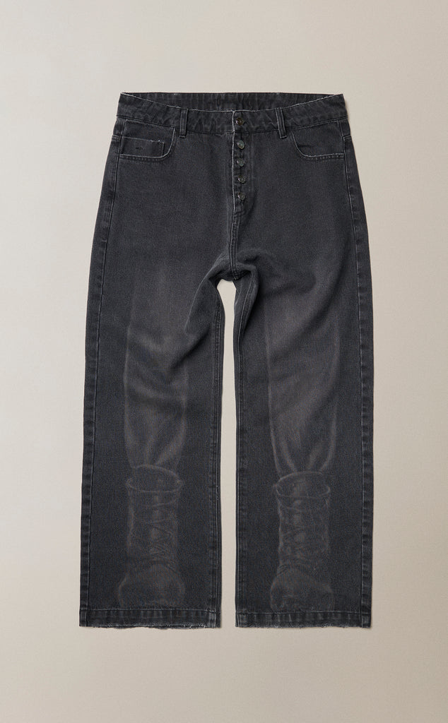 CALÇA BOOTS STRAIGHT JEANS LASER CHUMBO [PRÉ-VENDA]