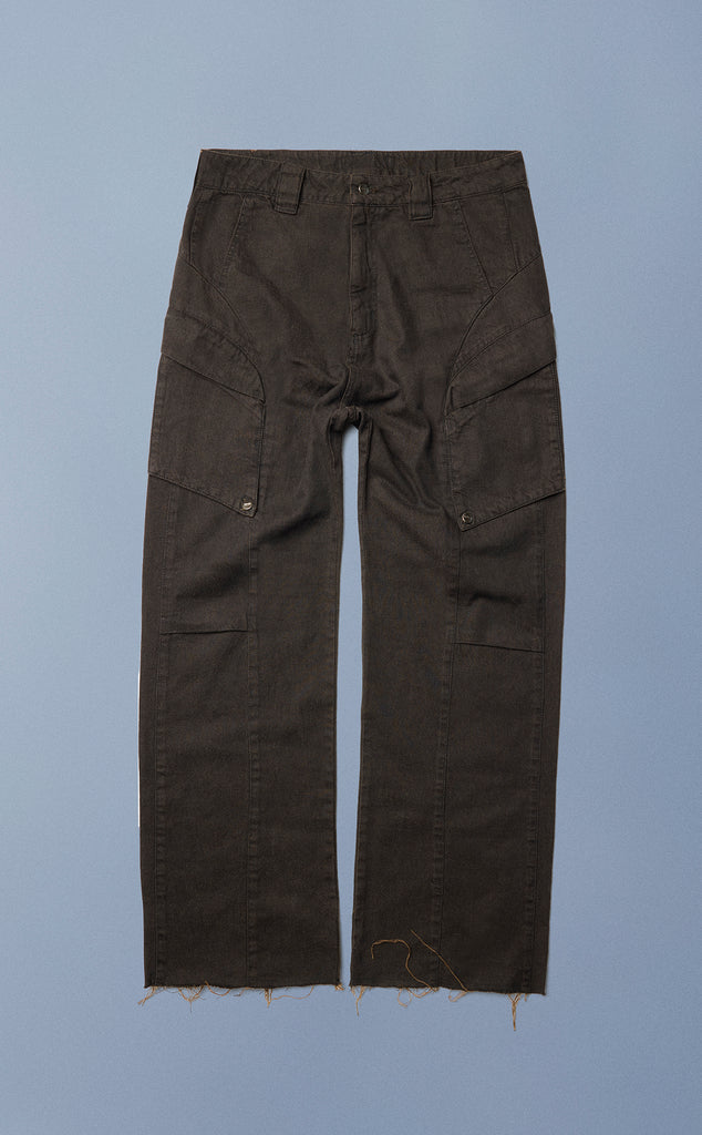 CALÇA BRUBECK STRAIGHT JEANS WASHED MARROM [PRÉ-VENDA]