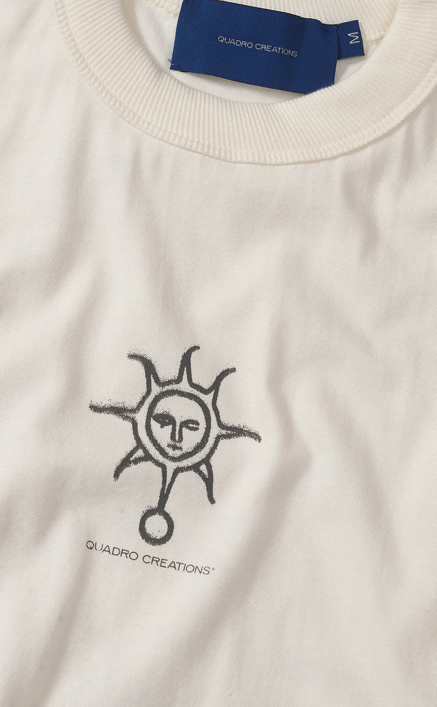 CAMISETA QC SOL EM S.A. BOXY OFF WHITE