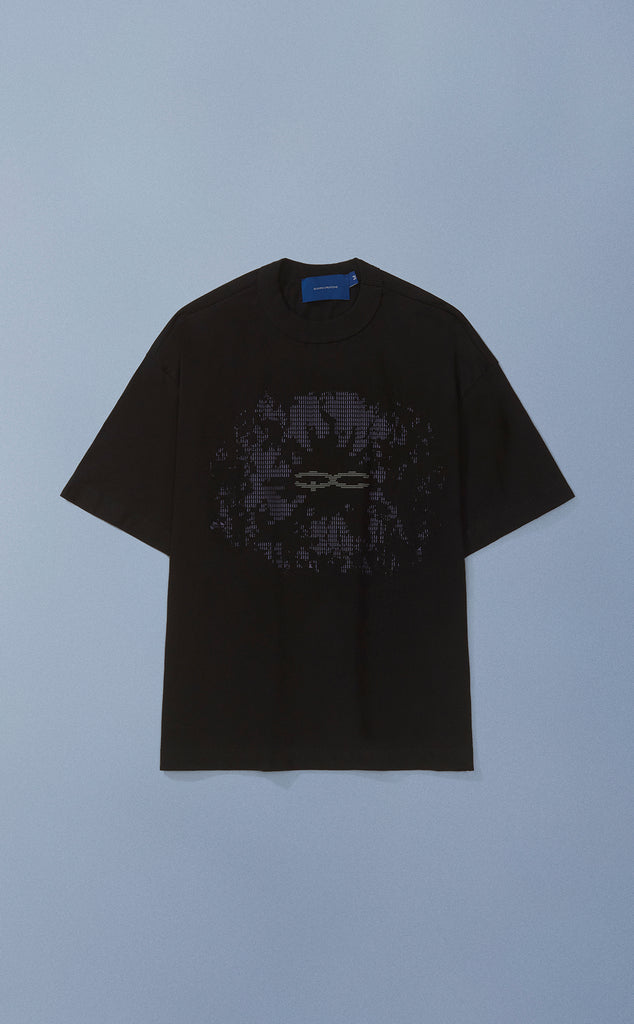 CAMISETA QC CODE BOXY PRETO
