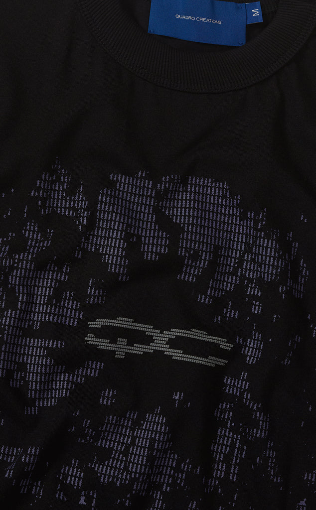 CAMISETA QC CODE BOXY PRETO