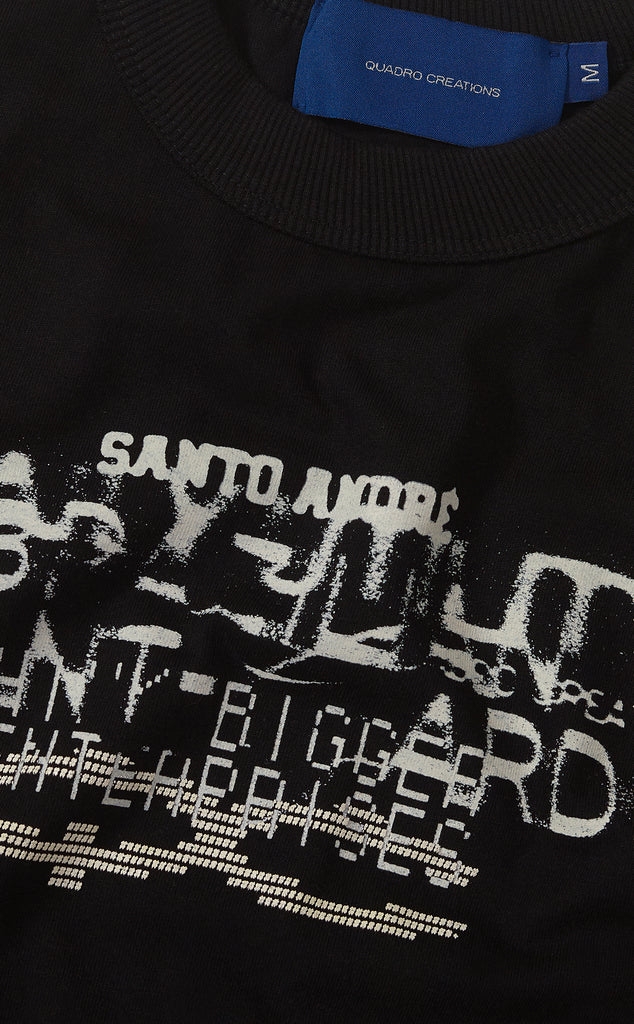 CAMISETA QC ENTERPRISES BABY TEE PRETO
