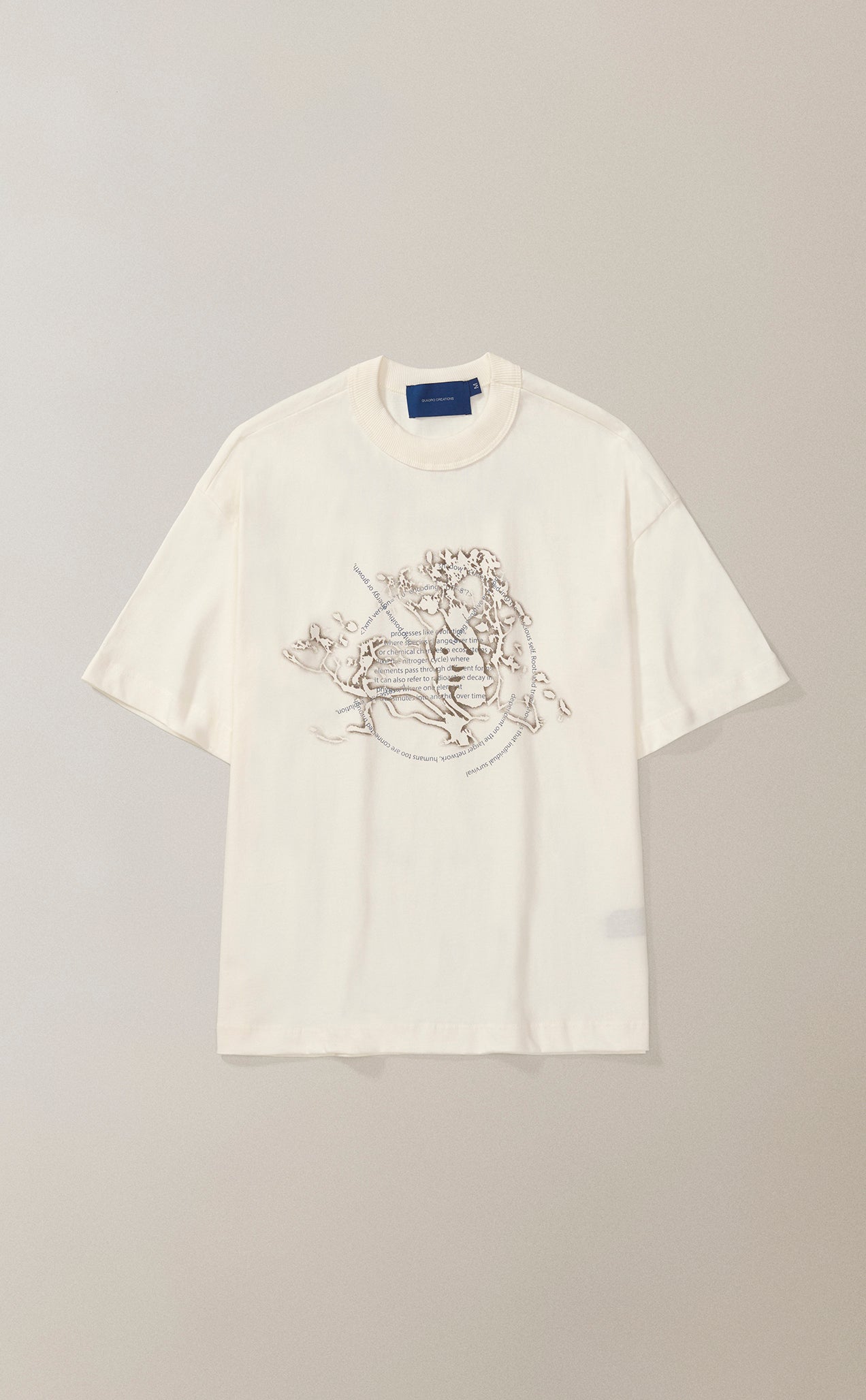 CAMISETA QC TRANSMUTAÇÃO BOXY OFF WHITE