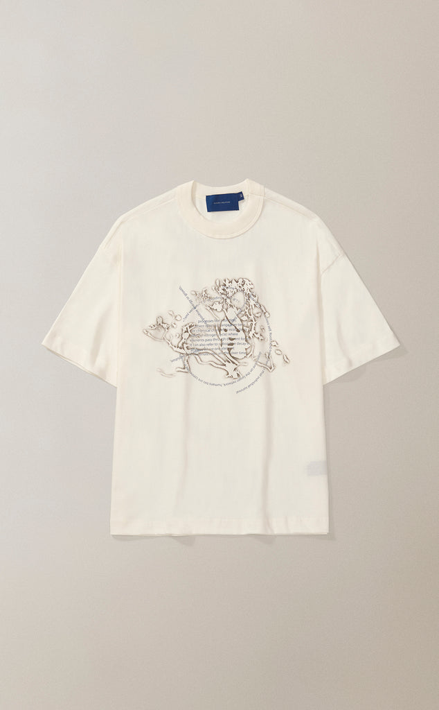 CAMISETA QC TRANSMUTAÇÃO BOXY OFF WHITE