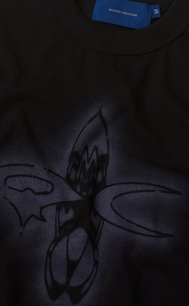 CAMISETA QC ARTHROPODS BOXY ML PRETO