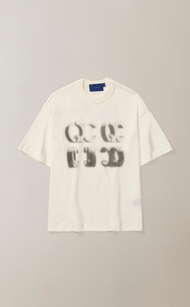 CAMISETA QC BITMAP BOXY OFF WHITE