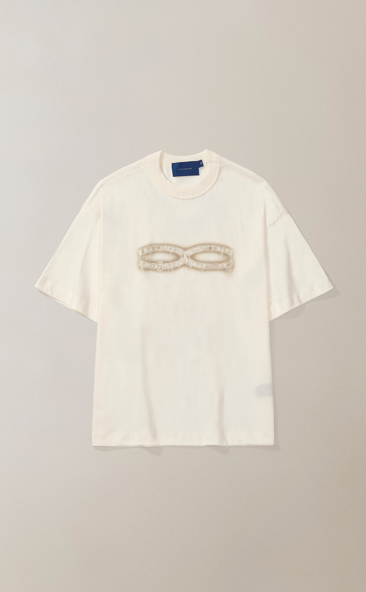 CAMISETA QC ARQUEOLOGOS BOXY OFF WHITE