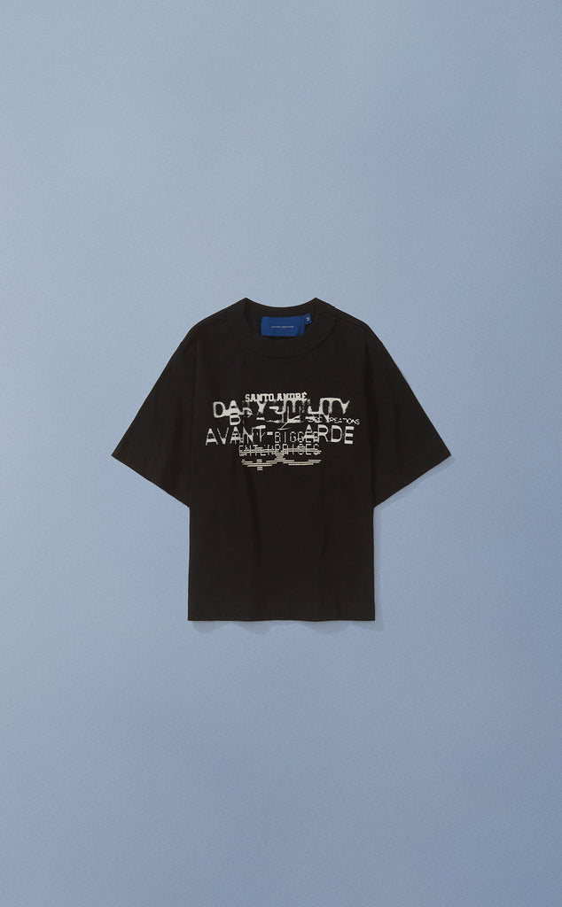 CAMISETA QC ENTERPRISES BABY TEE PRETO